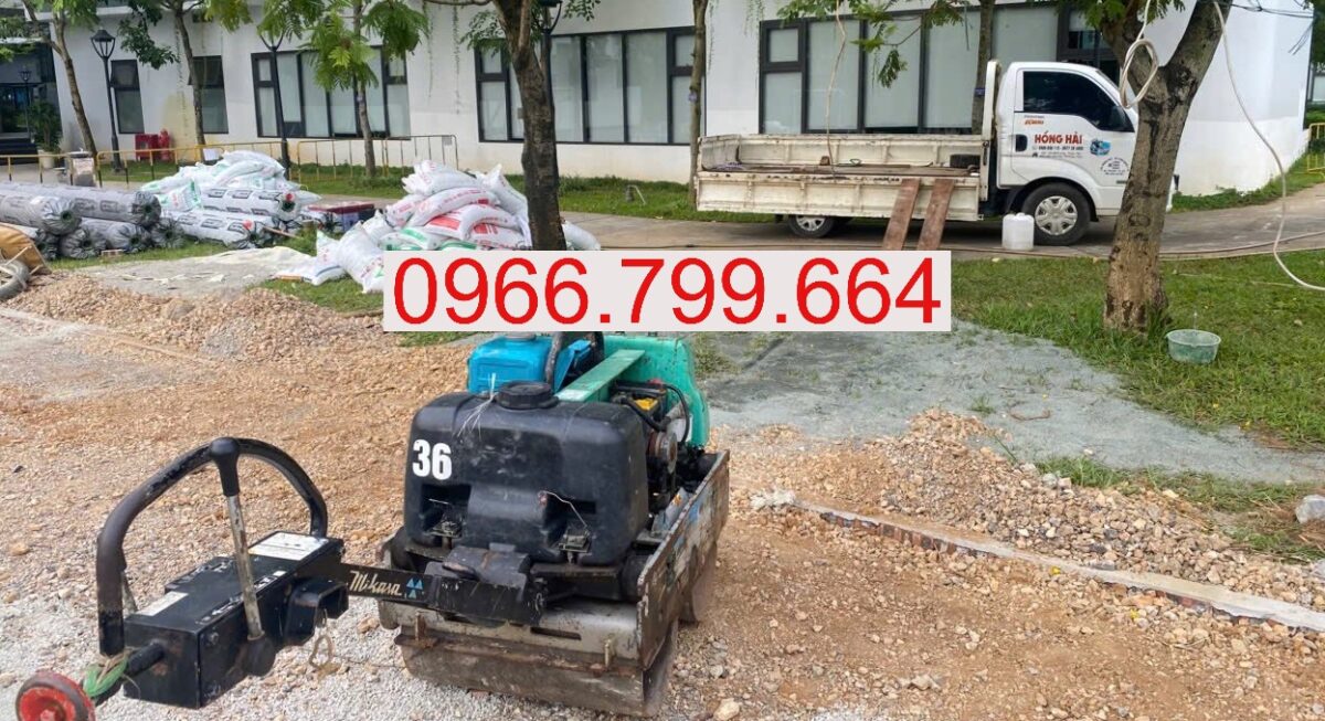 Cho Thuê Máy Lu Mini Dắt Tay