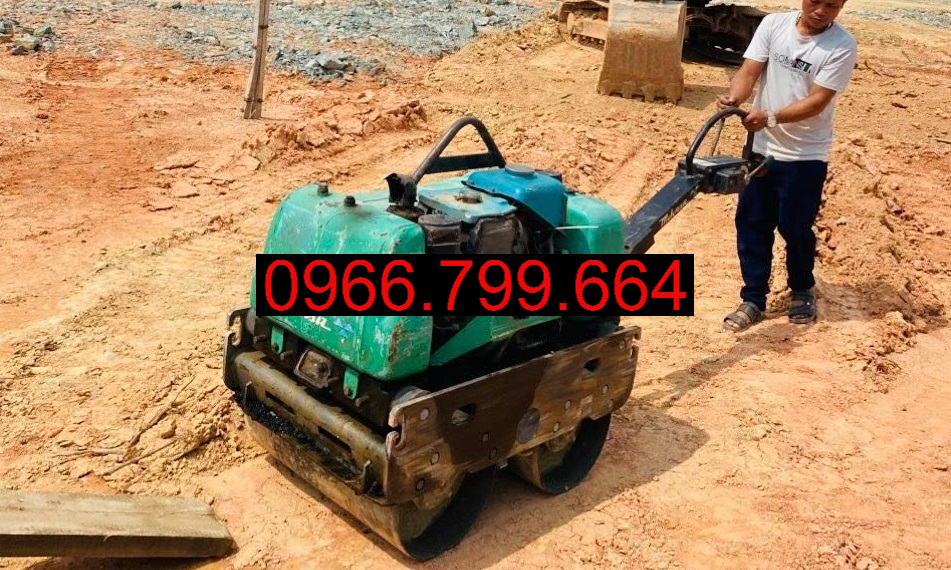 Cho Thuê Máy Lu Mini Dắt Tay
