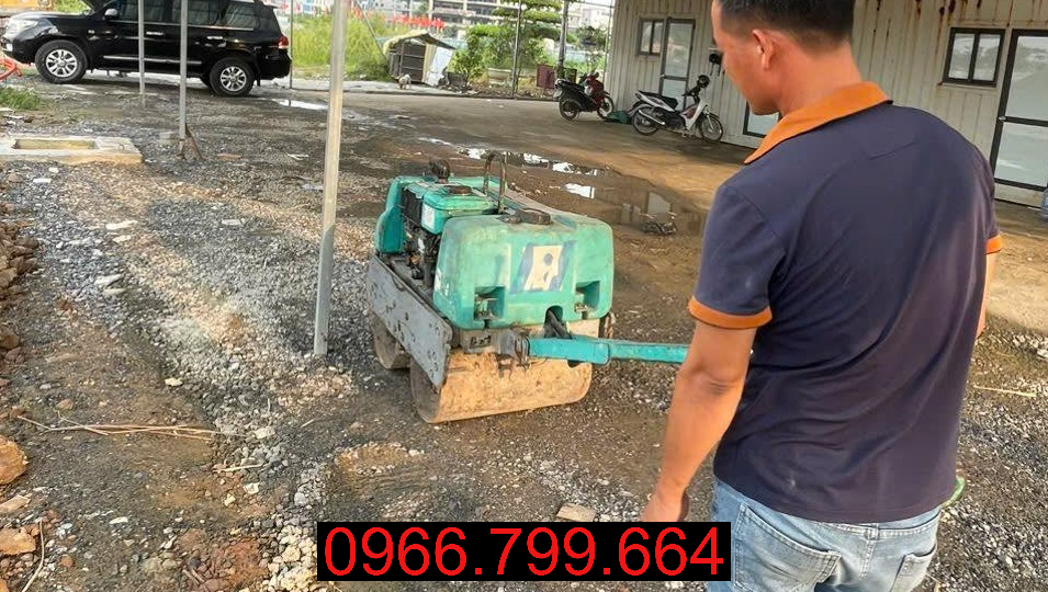 Cho Thuê Máy Lu Mini Dắt Tay
