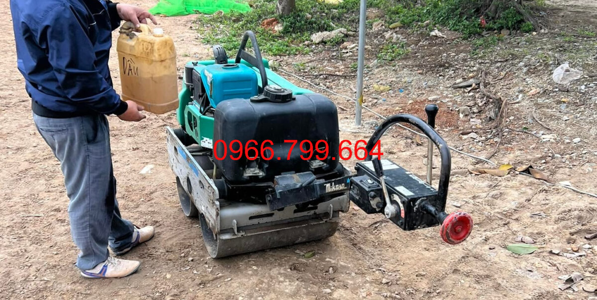 Cho Thuê Máy Lu Mini Dắt Tay