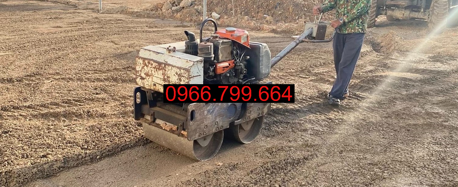 Cho Thuê Máy Lu Mini Dắt Tay