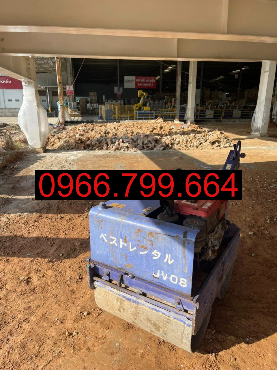 Cho Thuê Máy Lu Mini Dắt Tay Đông Anh