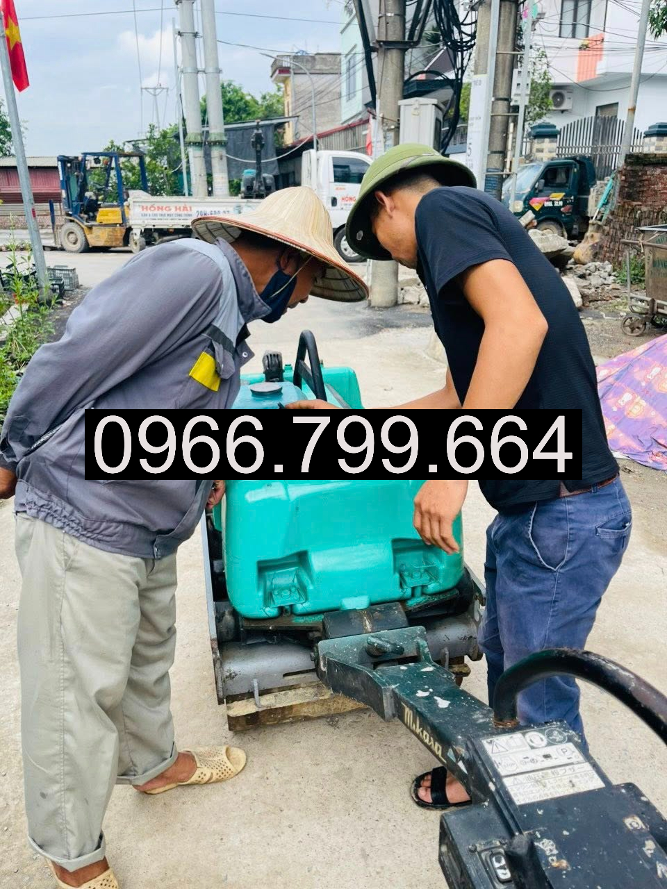 Cho Thuê Máy Lu Mini Dắt Tay Hoài Đức