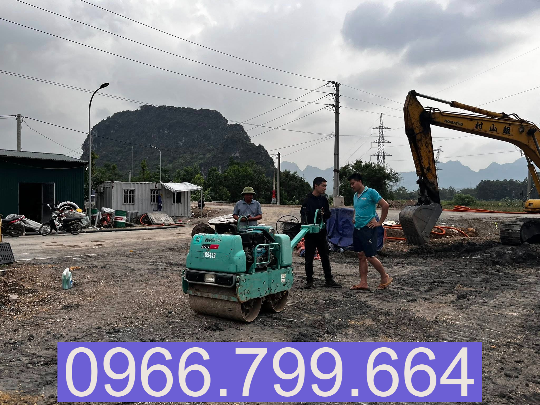Cho Thuê Máy Lu Mini Dắt Tay Ứng Hòa