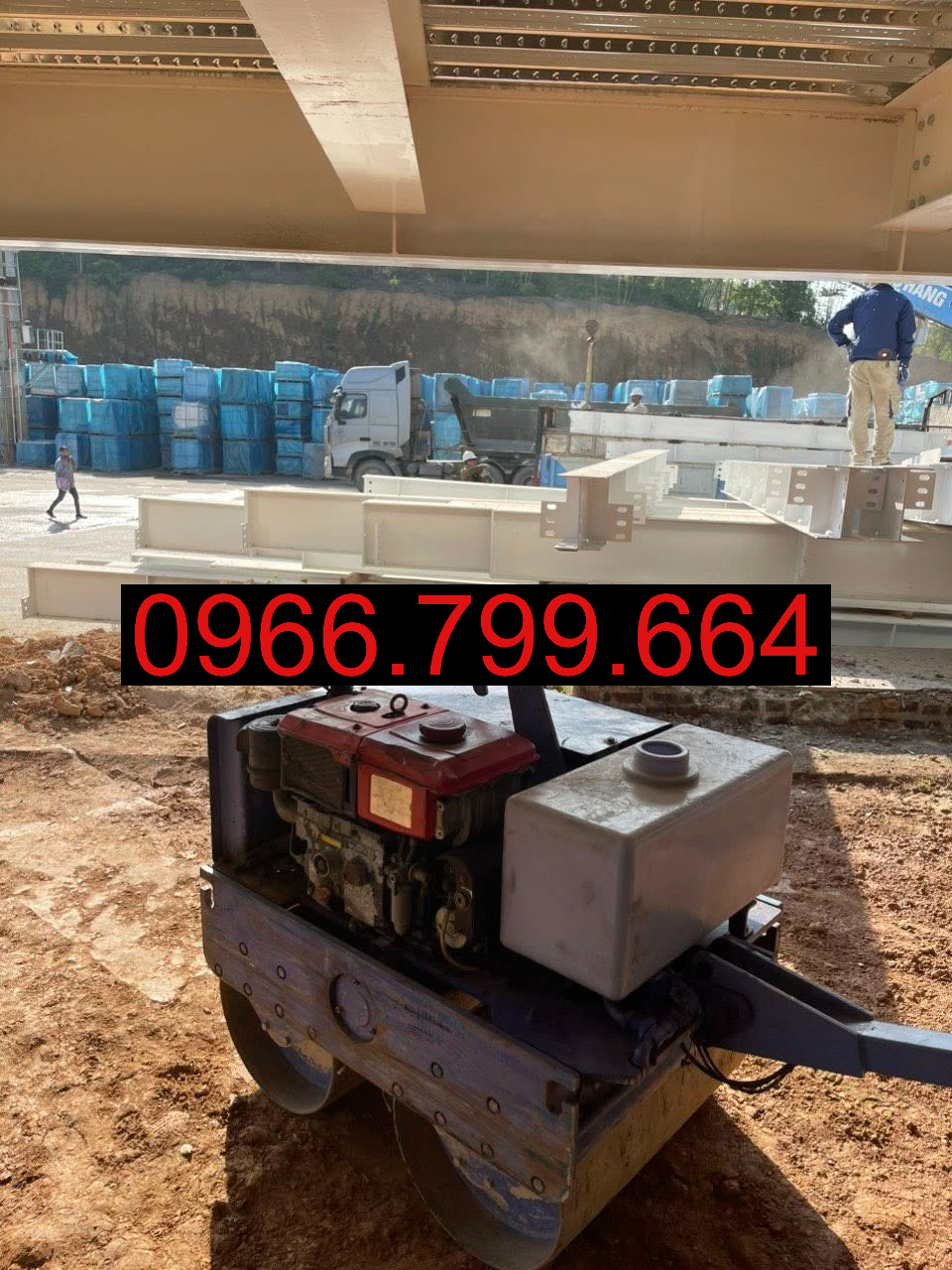 Cho Thuê Máy Lu Mini Dắt Tay tại Đông Anh