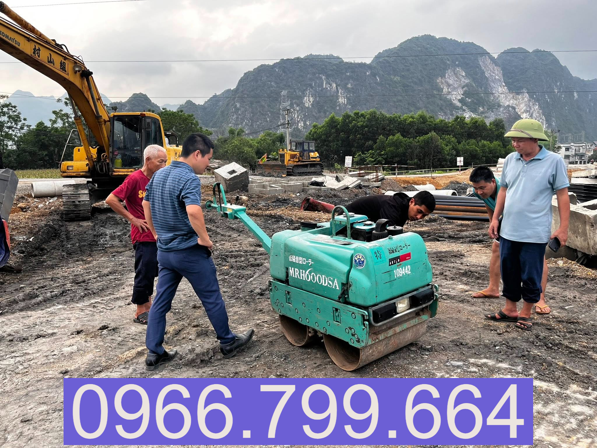 Cho Thuê Máy Lu Mini Dắt Tay tại Ứng Hòa