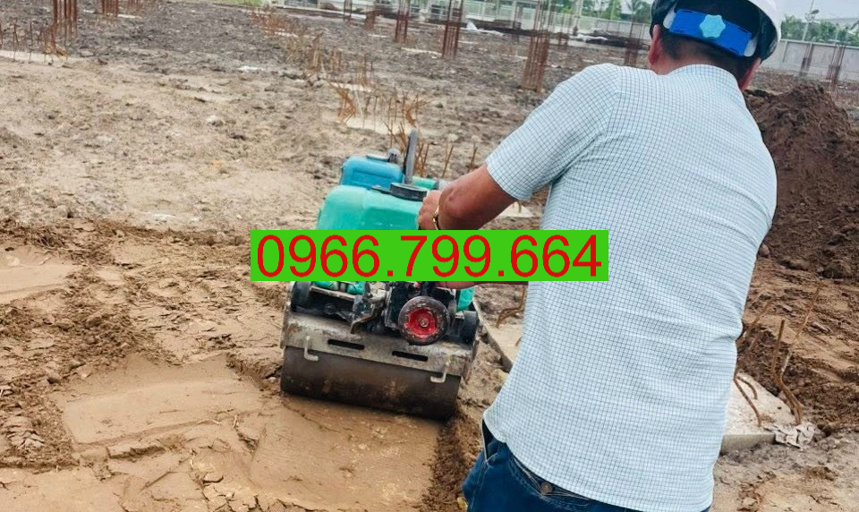 Cho Thuê Máy Lu Mini Dắt Tay