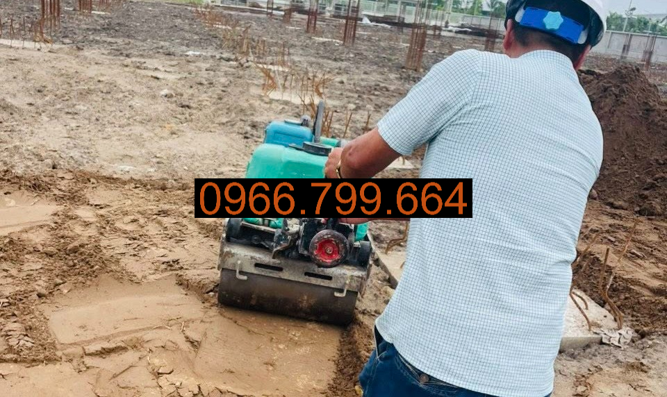 Cho Thuê Máy Lu Mini Dắt Tay