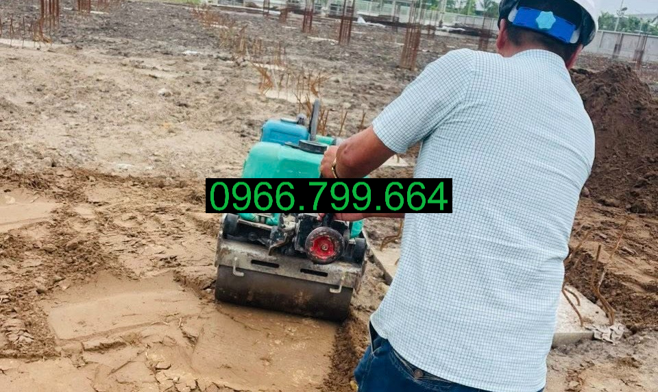 Cho Thuê Máy Lu Mini Dắt Tay