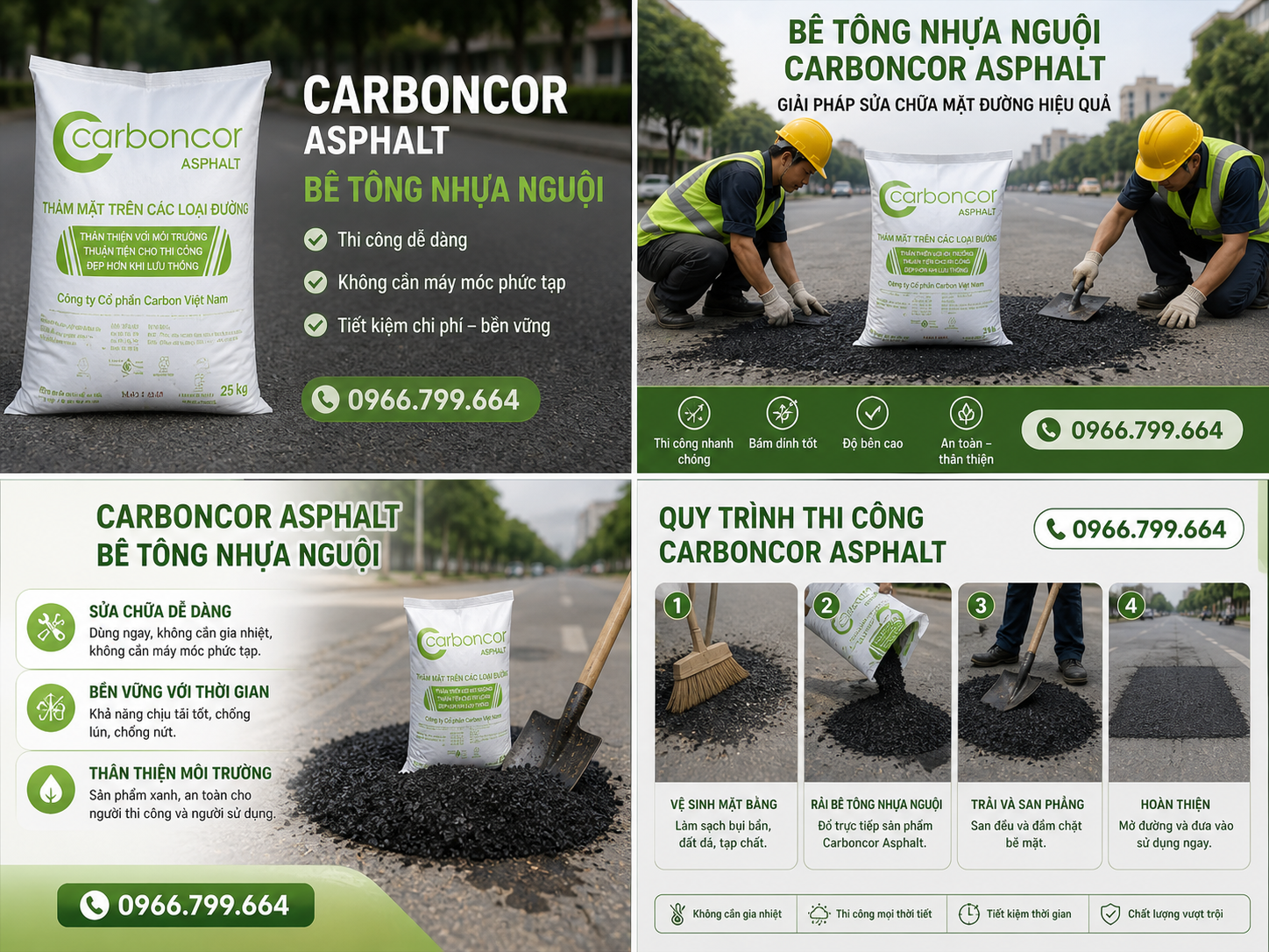 Bán Nhựa Đường Carboncor Asphalt Đóng Bao Tại TPHCM
