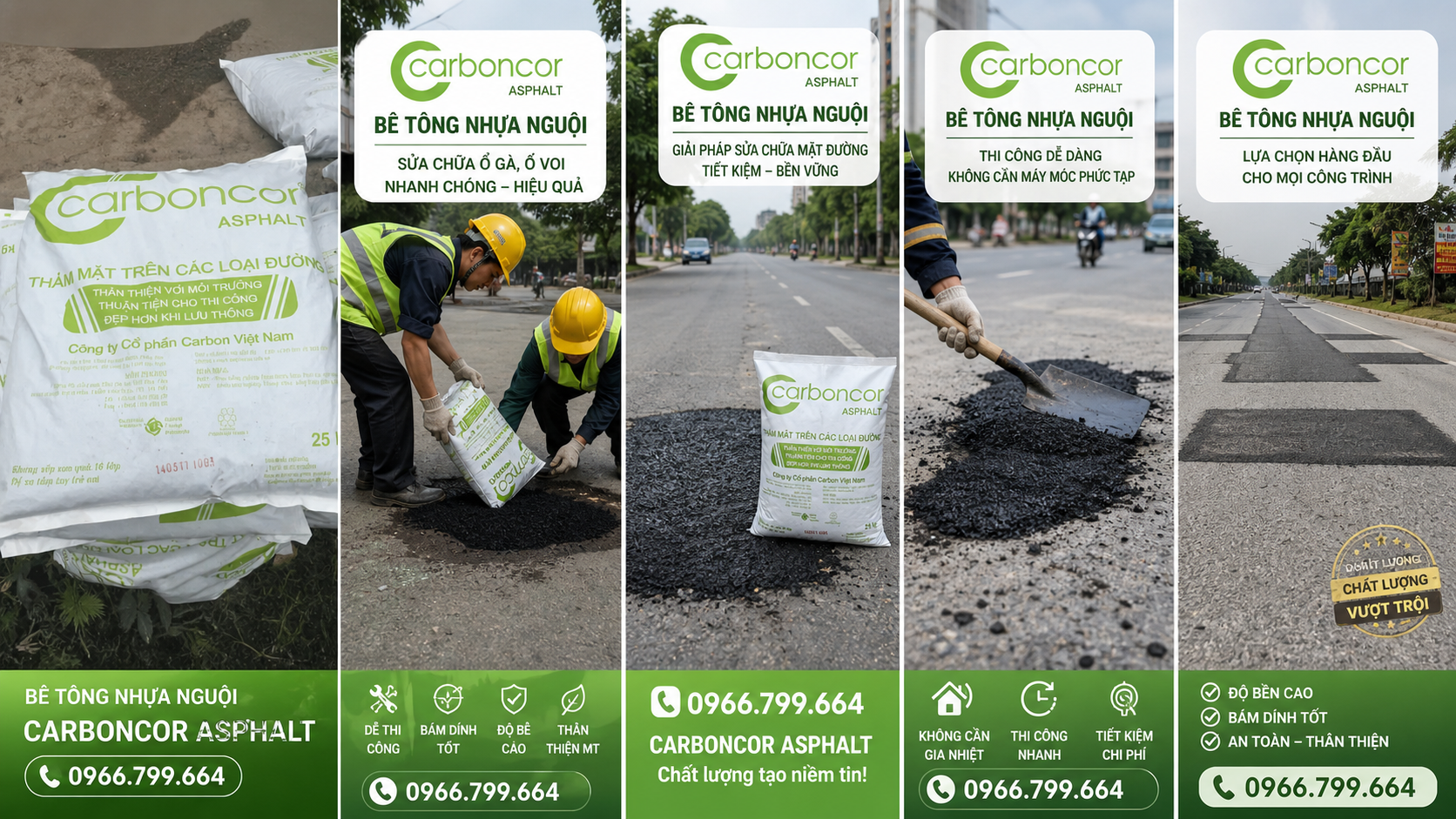 Bán Nhựa Đường Carboncor Asphalt Đóng Bao