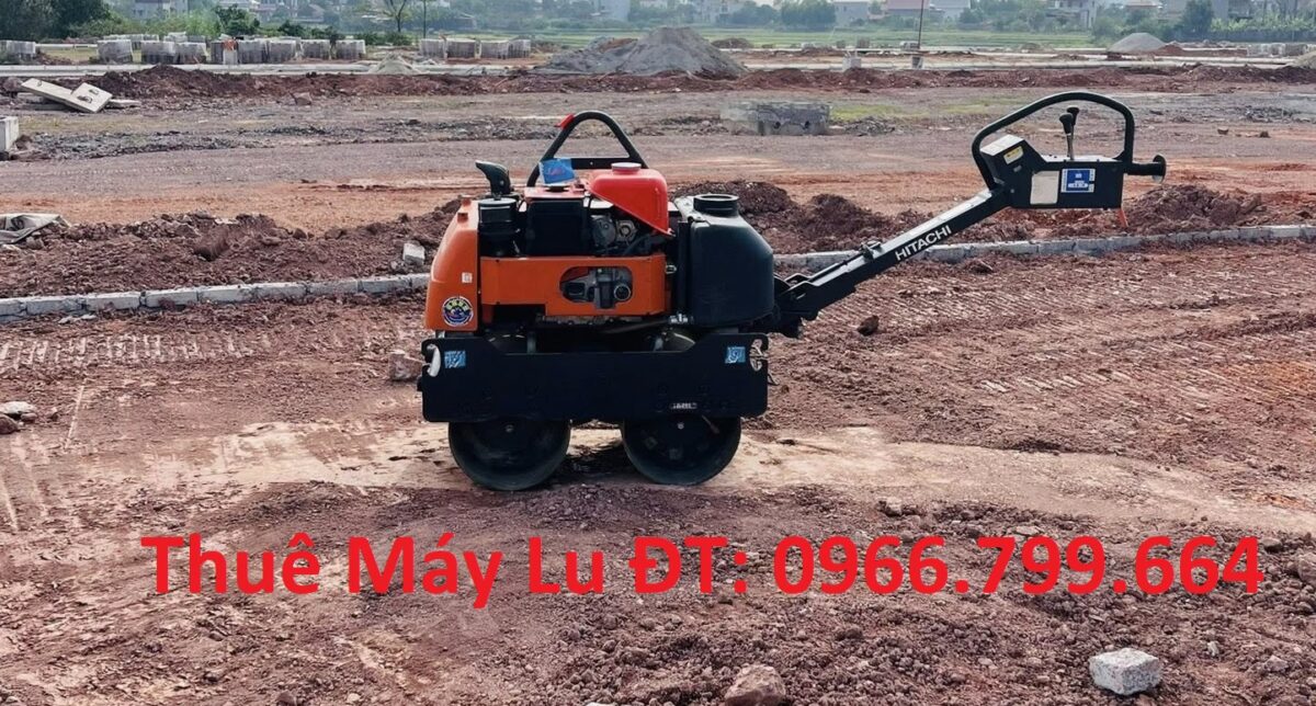 Cho Thuê Máy Lu Rung Mini Dắt Tay