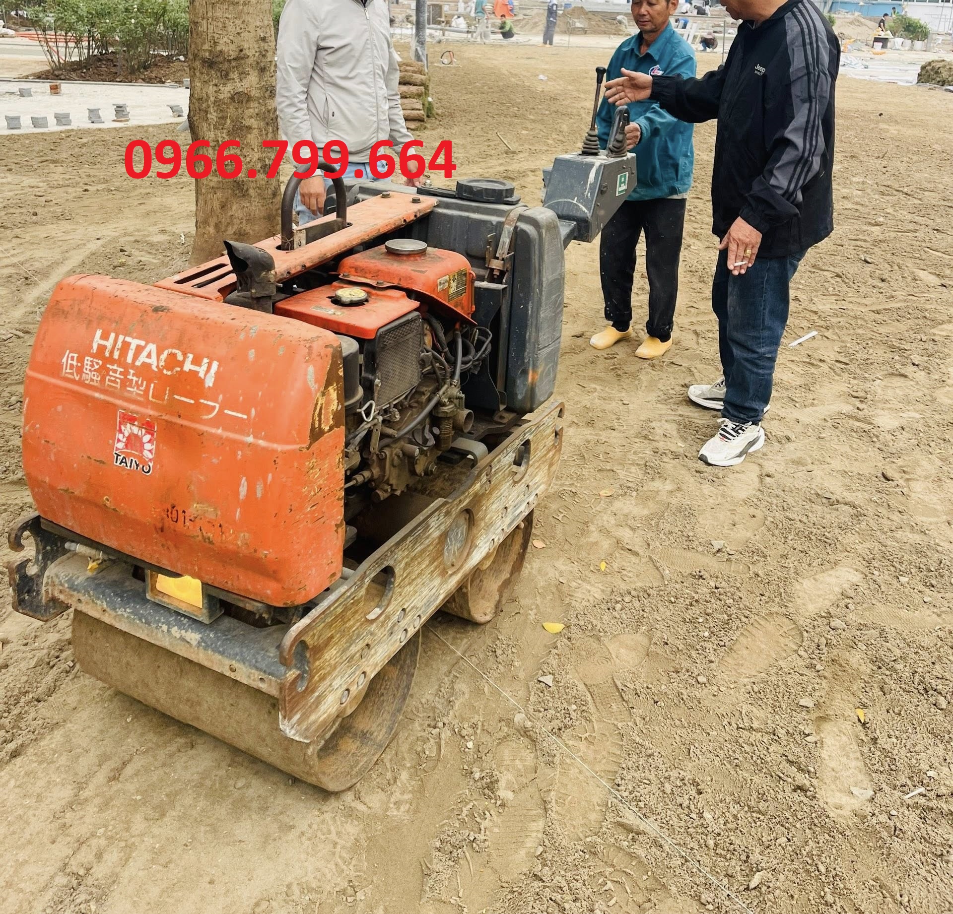 Cho Thuê Máy Lu Rung Mini Dắt Tay Tại Thái Bình