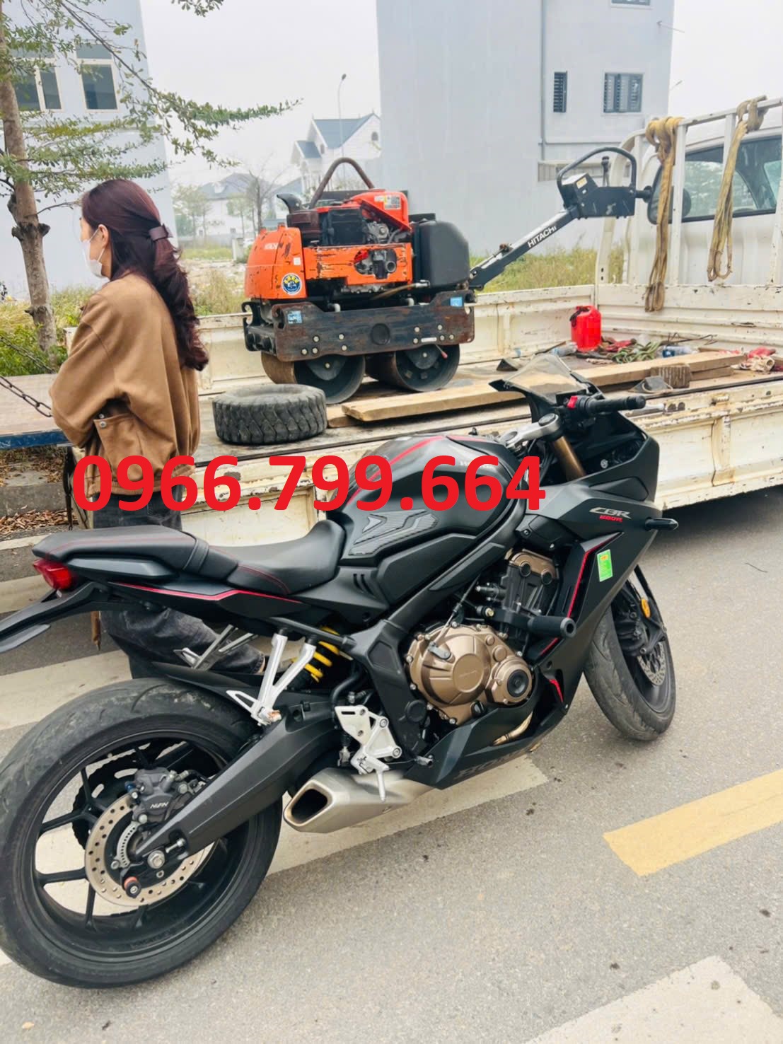 Cho Thuê Máy Lu Rung Mini Dắt Tay Hòa Bình