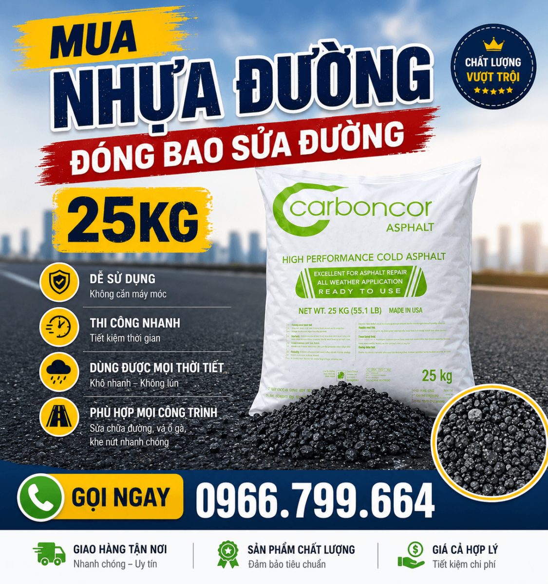 Bán Nhựa Đường Asphalt Đóng Bao