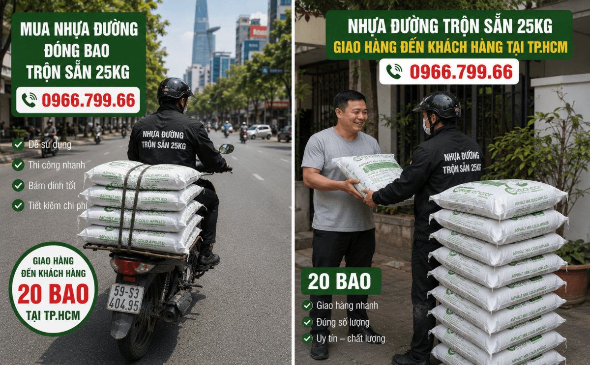 Bán Nhựa Đường Asphalt Đóng Bao