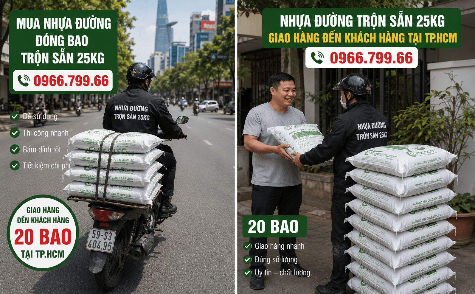 Bán Nhựa Đường Asphalt Đóng Bao
