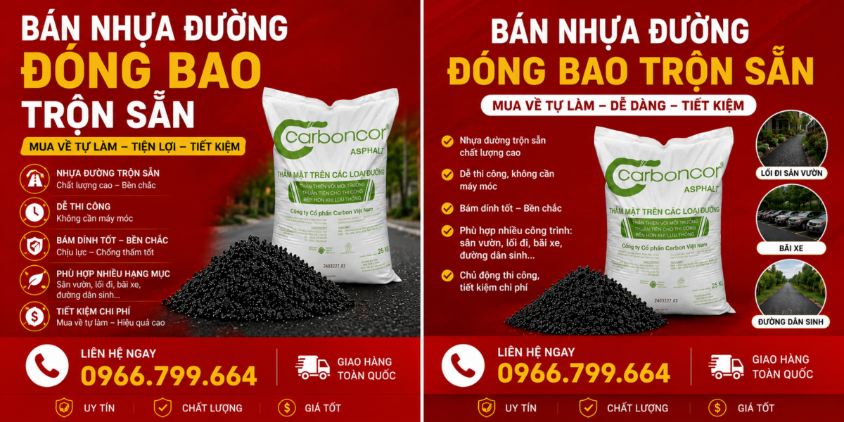 Bán Nhựa Đường Đóng Bao Quận Tân Phú
