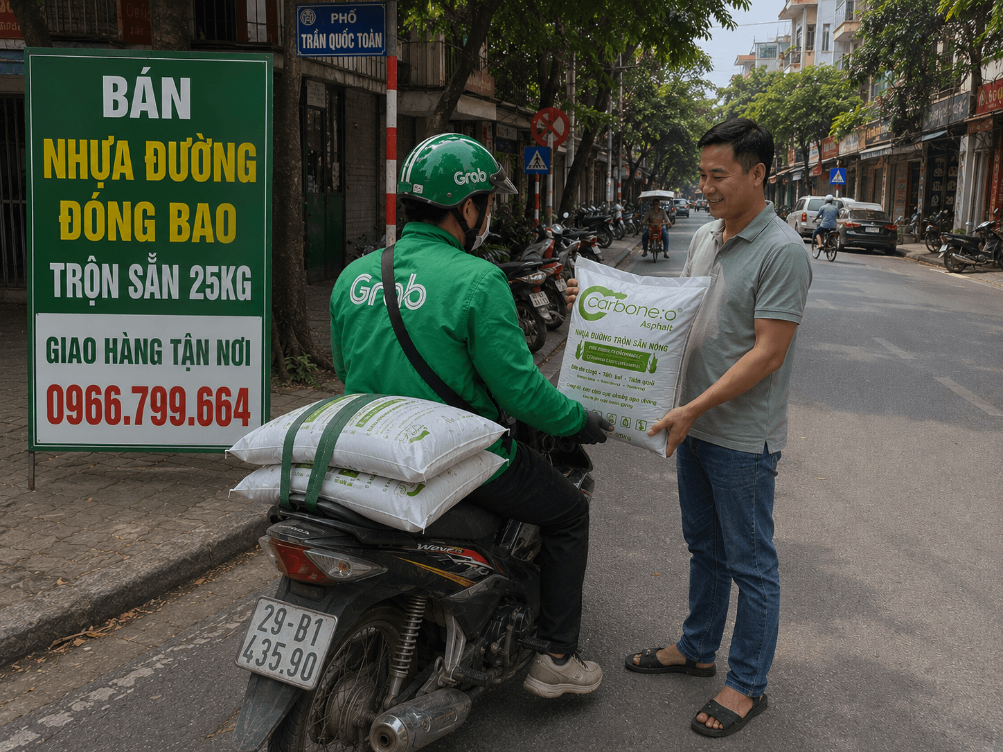 Bán Nhựa Đường Trộn Sẵn Đóng Bao