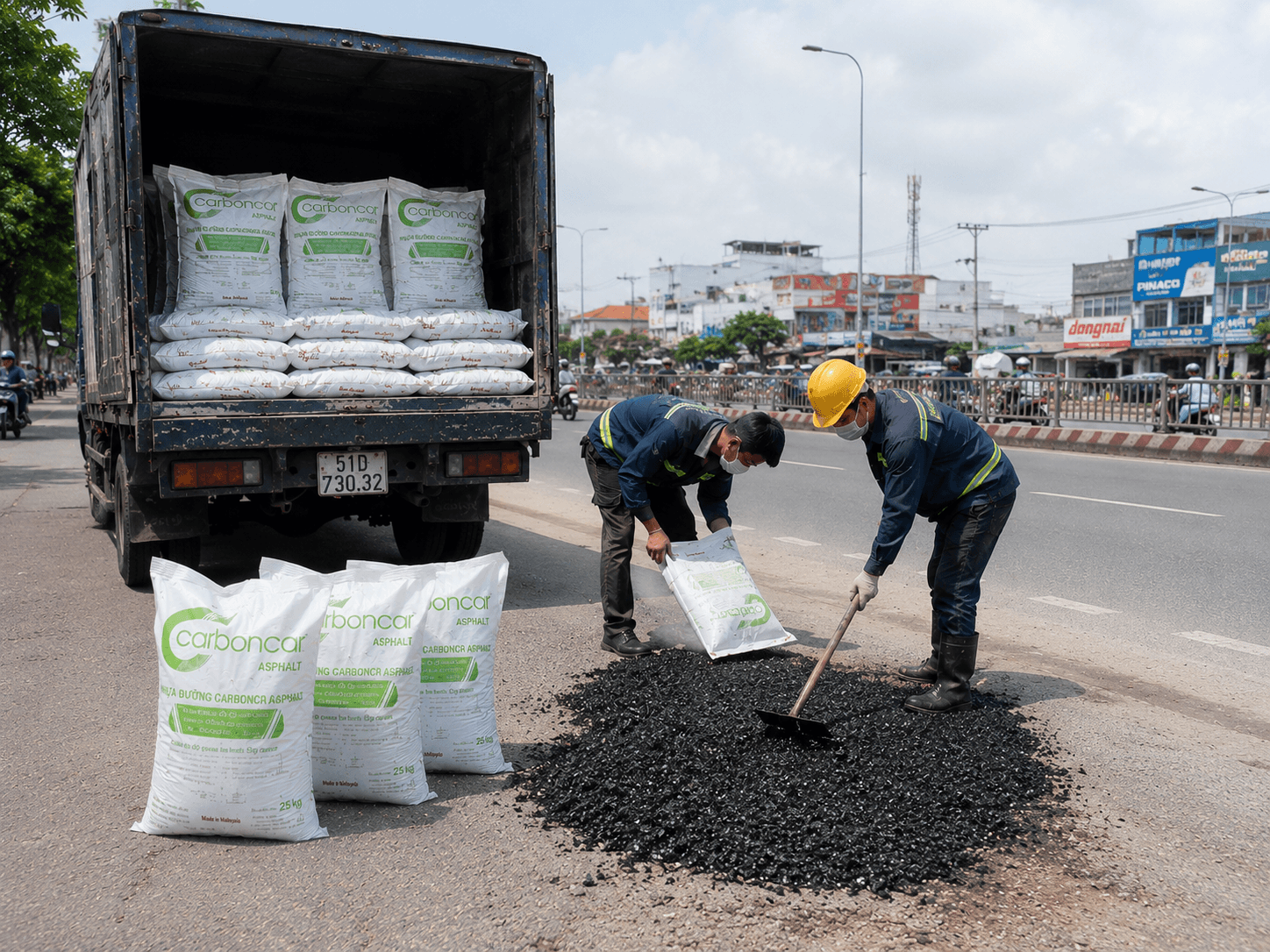 Bán Nhựa Đường Trộn Sẵn Đóng Bao Quận Bình Tân
