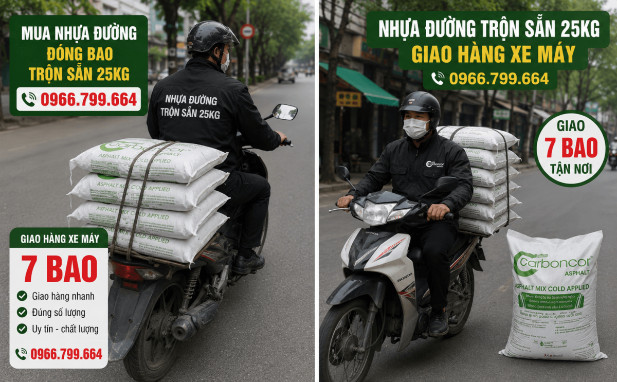 Cửa Hàng Nhựa Đường Trộn Sẵn Đóng Bao