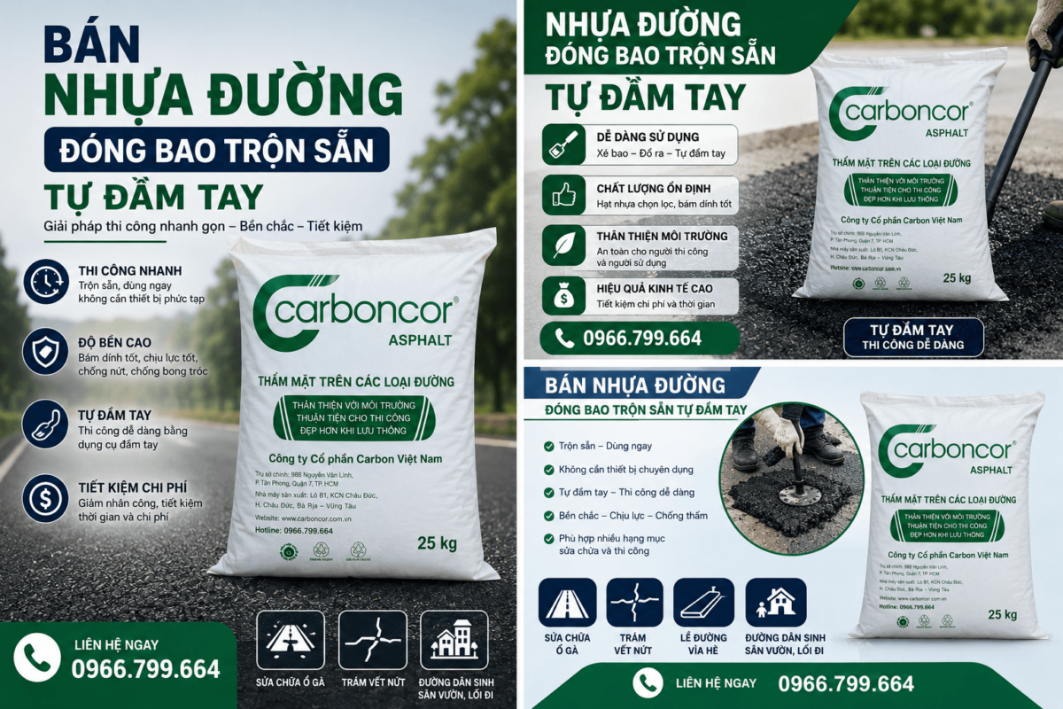Cửa Hàng Nhựa Đường Trộn Sẵn Đóng Bao Quận Tân Phú