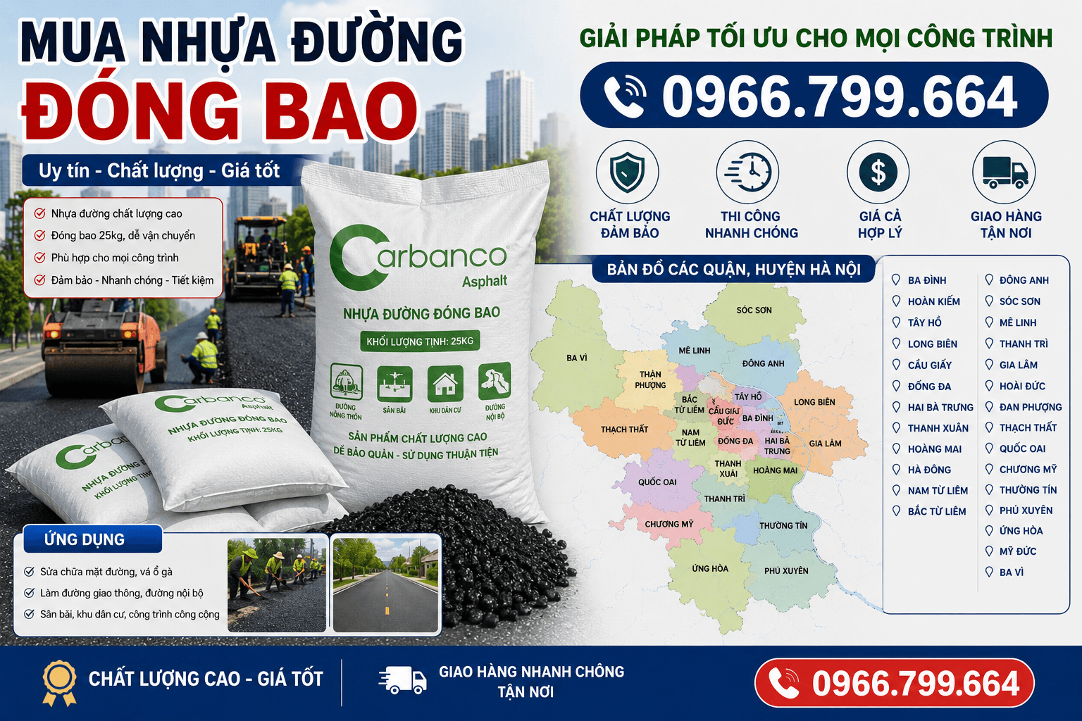 Cửa Hàng Nhựa Đường Trộn Sẵn Đóng Bao Tại Hà Nội