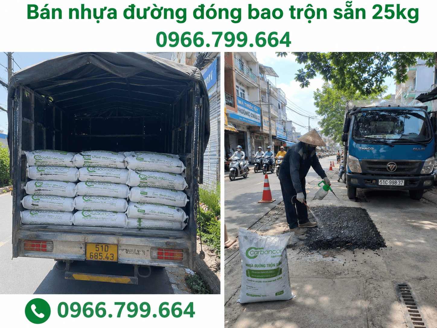 Cửa Hàng Nhựa Đường Trộn Sẵn Đóng Bao Tại Quận Bình Tân