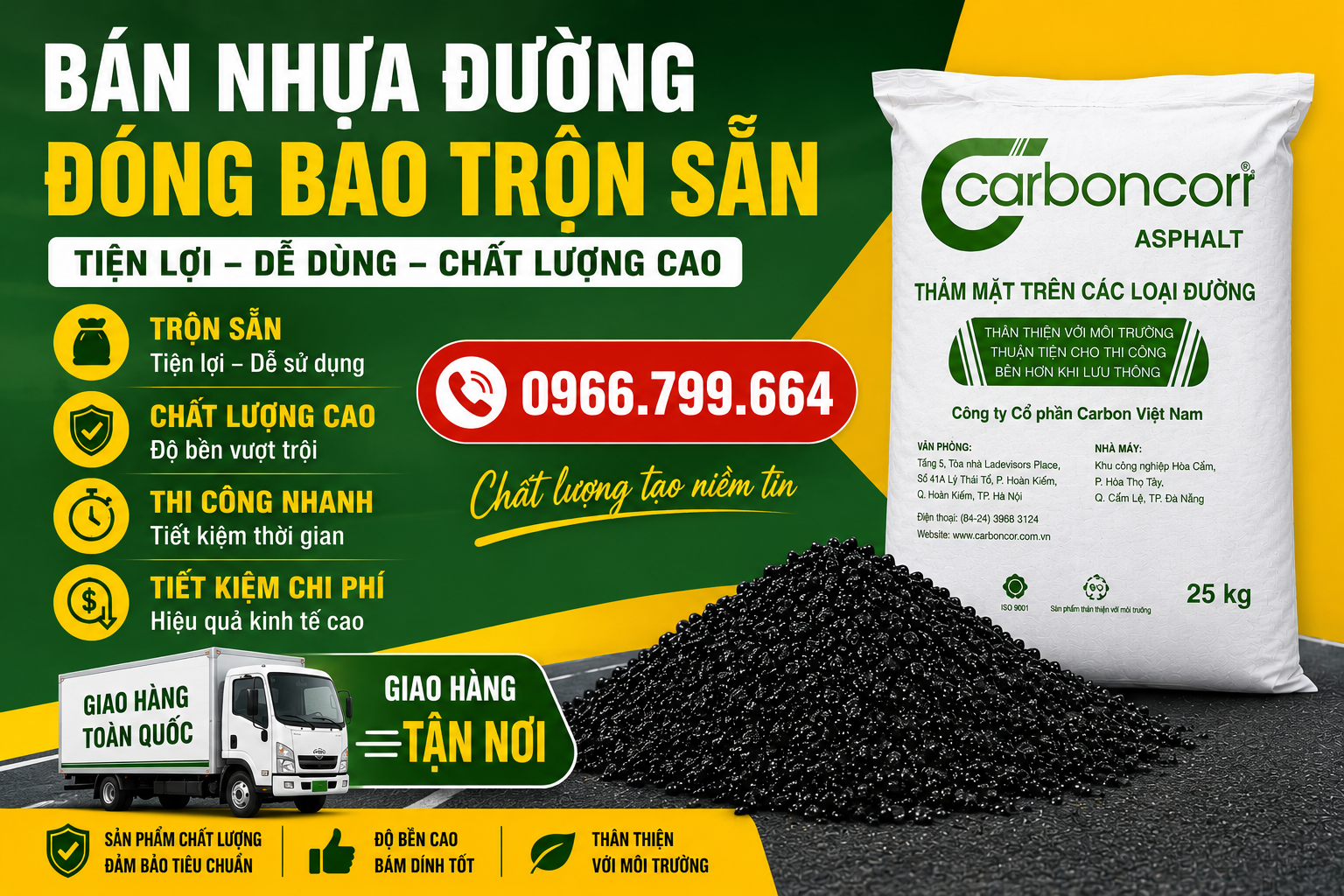 Cửa Hàng Nhựa Đường Trộn Sẵn Đóng Bao