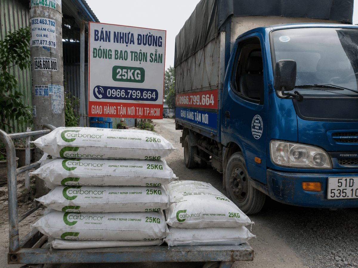 Đại Lý Nhựa Đường Trộn Sẵn Đóng Bao
