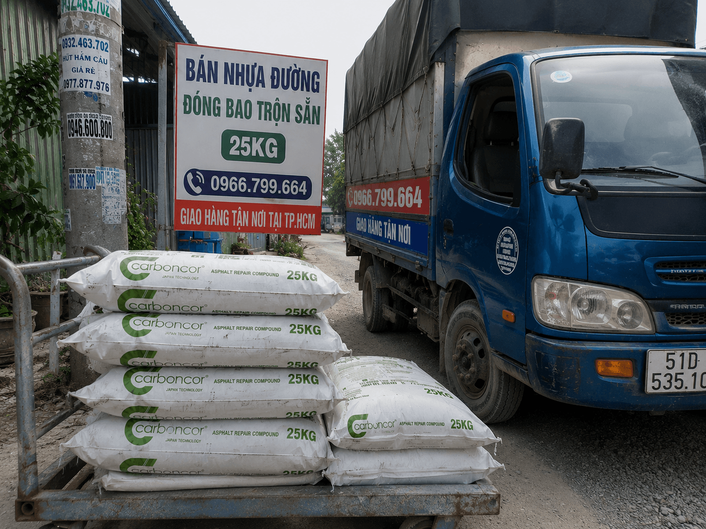 Đại Lý Nhựa Đường Trộn Sẵn Đóng Bao