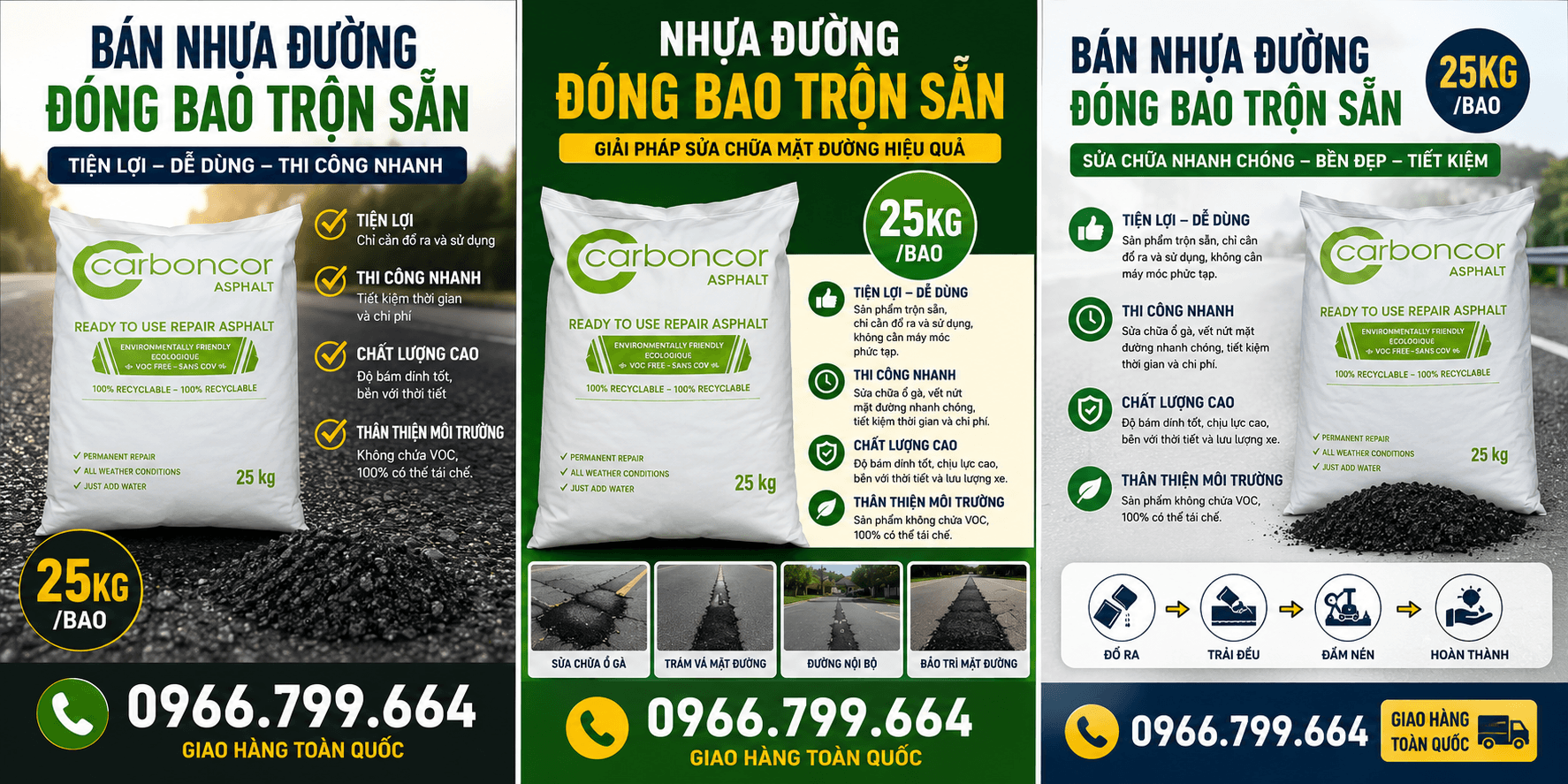 Đại Lý Nhựa Đường Trộn Sẵn Đóng Bao Hà Nội