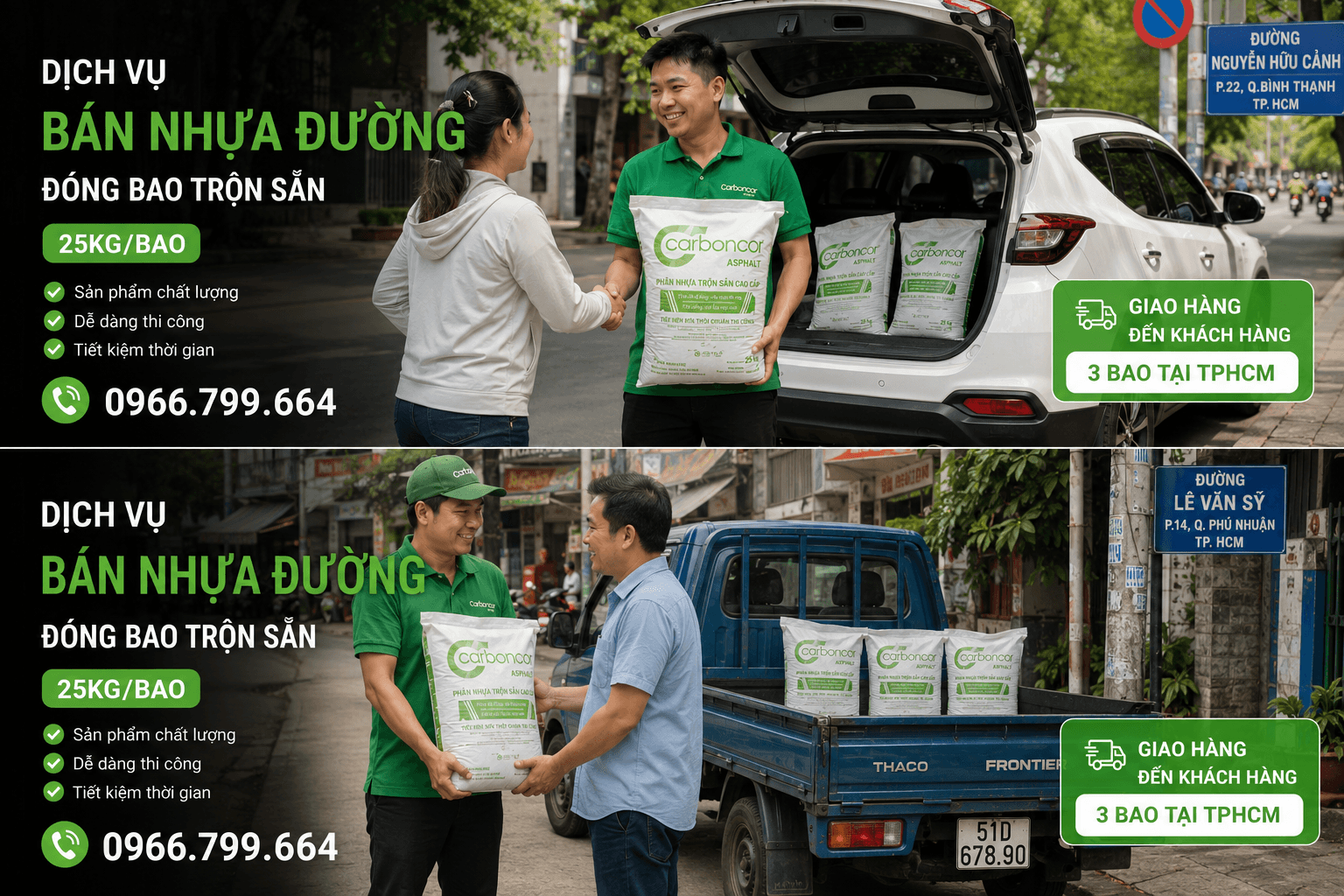Đại Lý Nhựa Đường Trộn Sẵn Đóng Bao Tại Bình Tân
