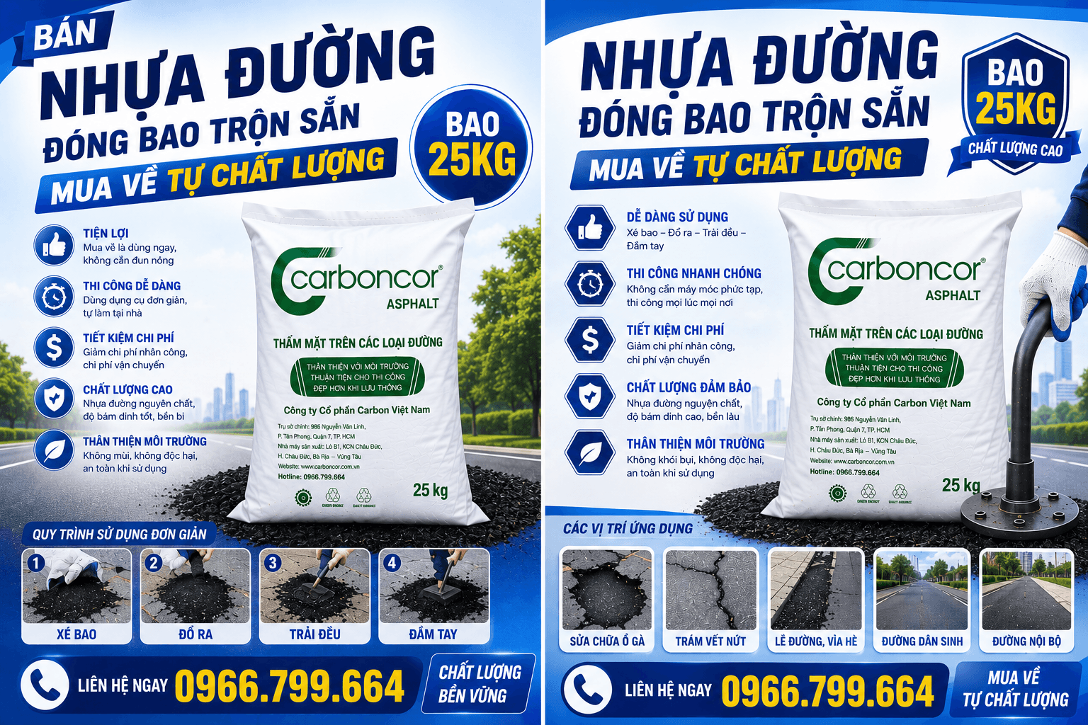 Đại Lý Nhựa Đường Trộn Sẵn Đóng Bao Tại Tân Phú