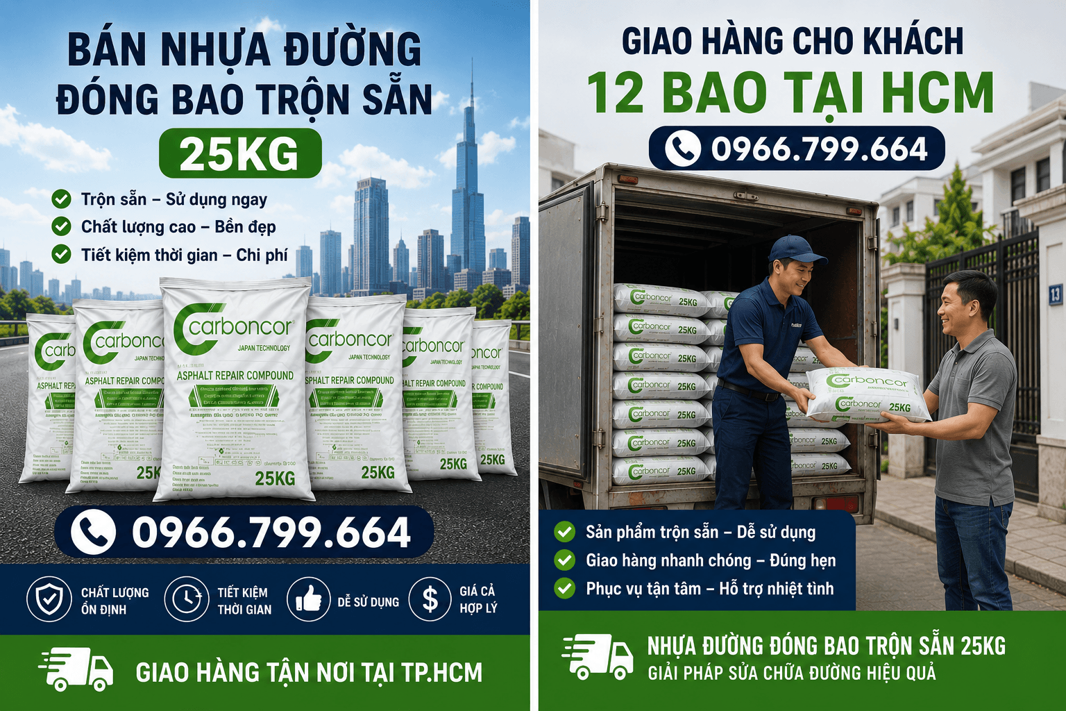 Đại Lý Nhựa Đường Trộn Sẵn Đóng Bao ở Bình Tân