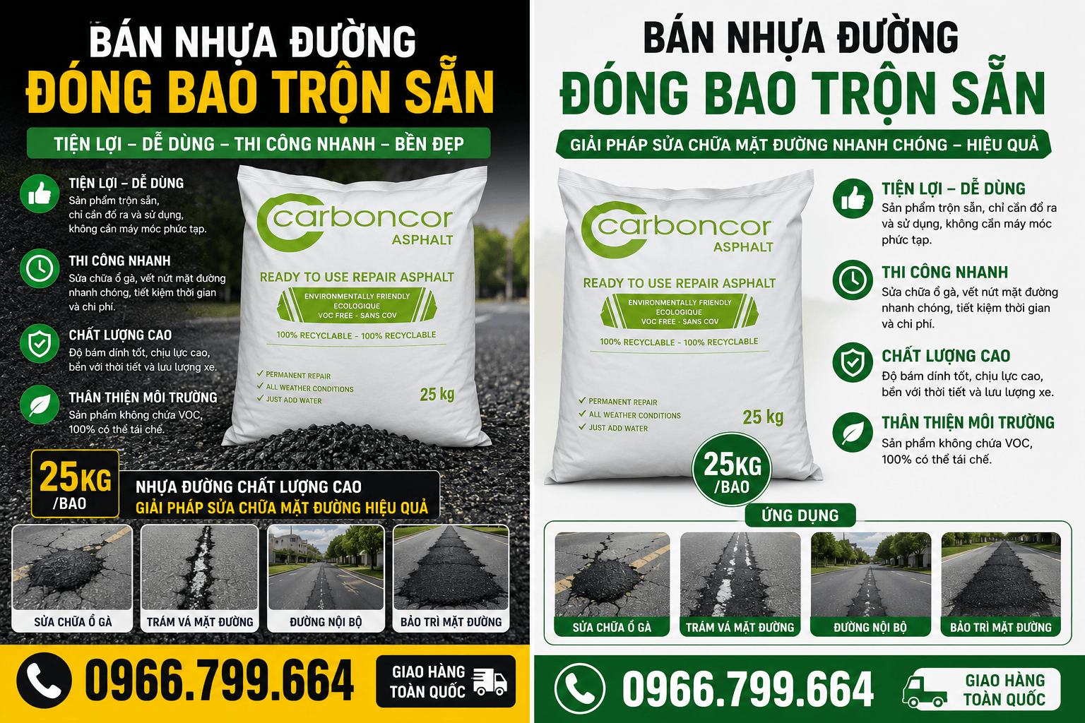 Đại Lý Nhựa Đường Trộn Sẵn Đóng Bao ở Hà Nội