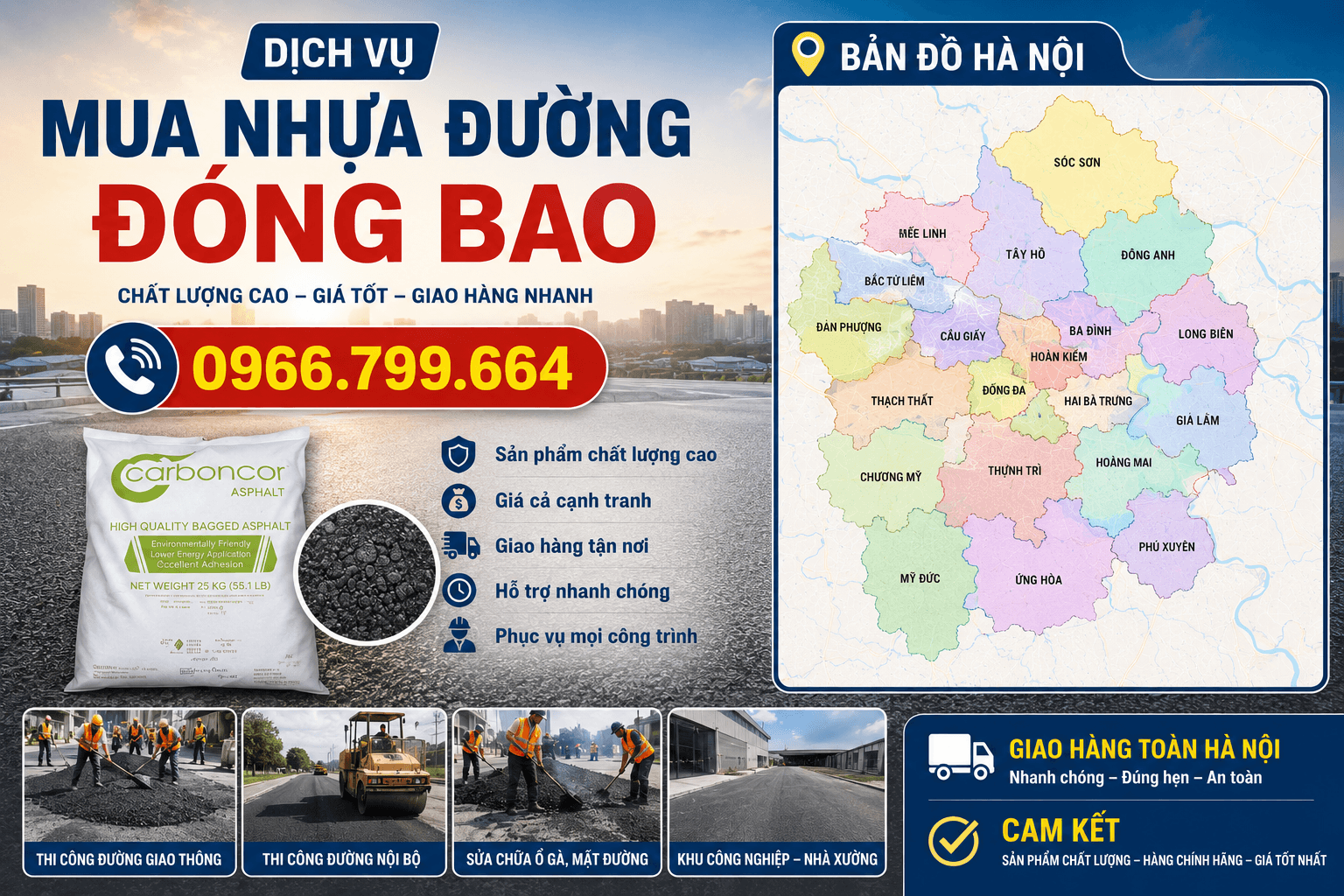 Mua Bê Tông Nhựa Đường Trộn Sẵn Hà Nội