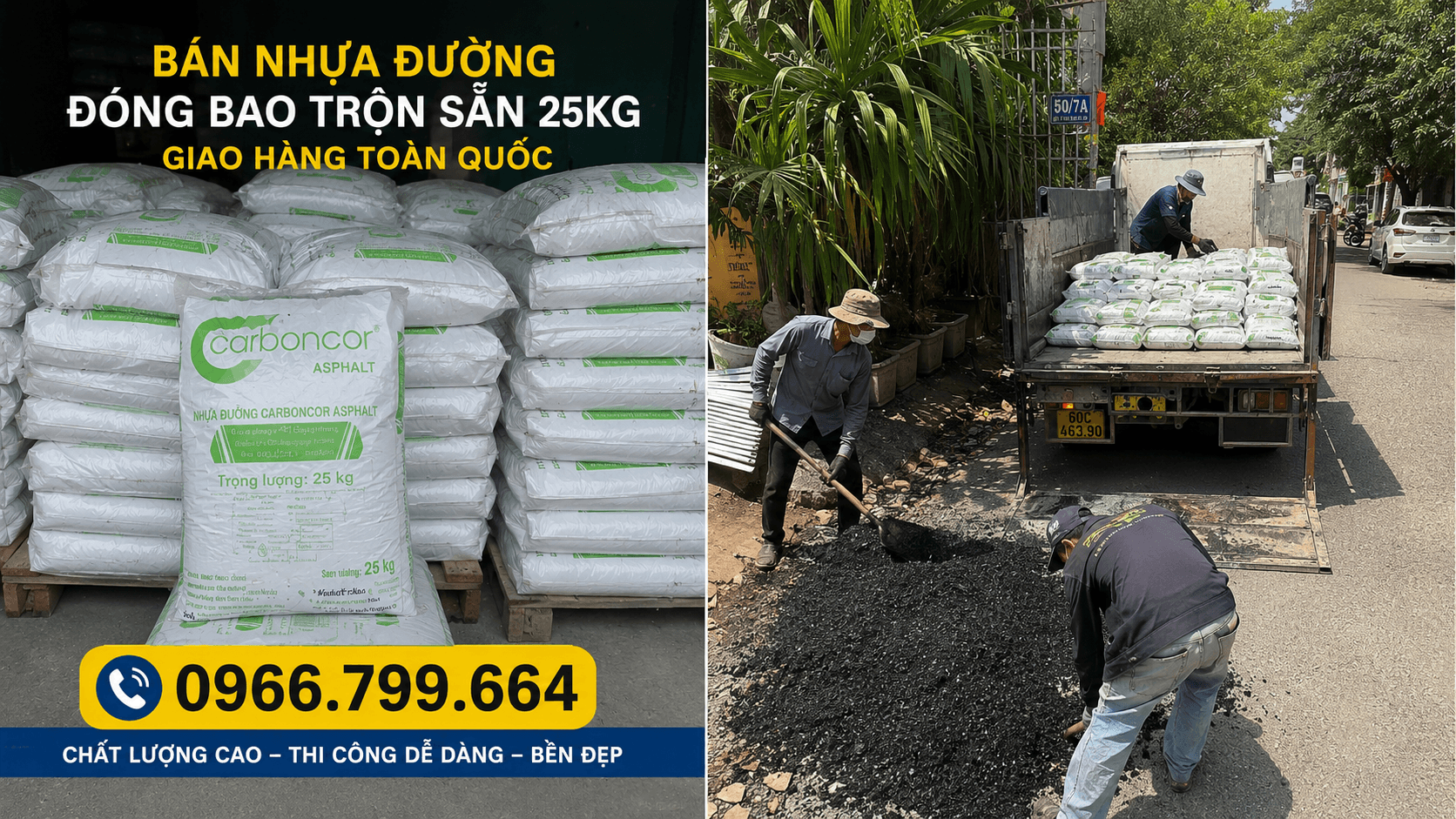 Mua Nhựa Đường Asphalt Đóng Bao Quận Bình Tân