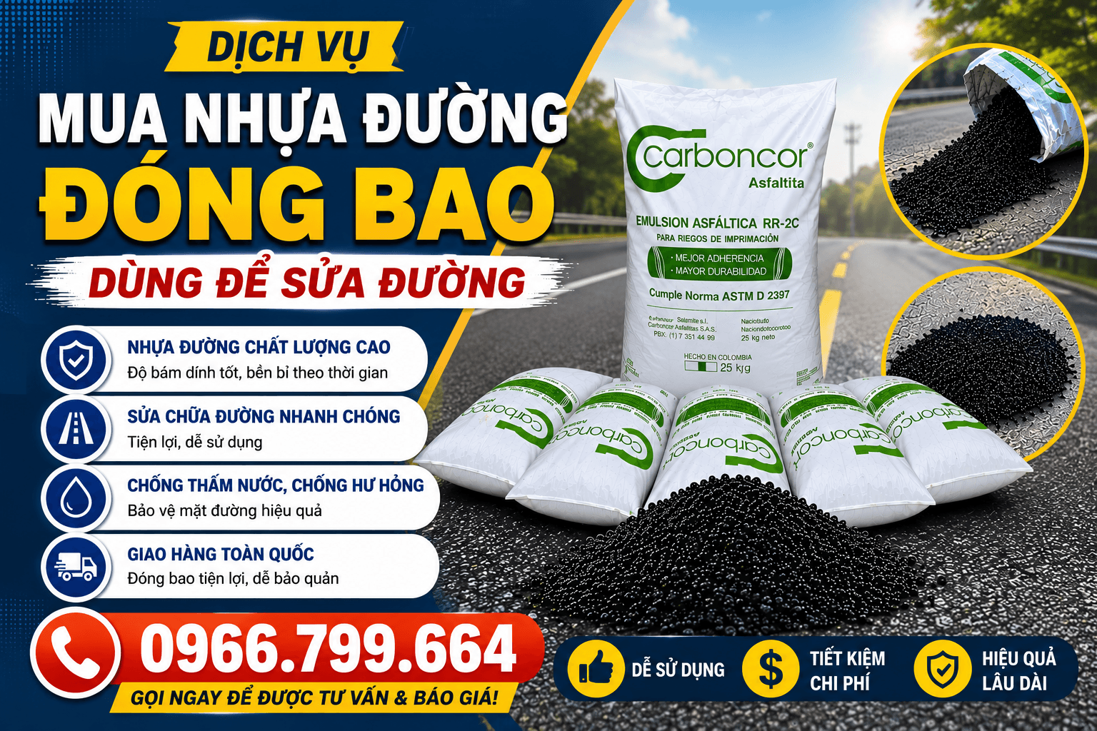 Mua Nhựa Đường Asphalt Đóng Bao Tại Hà Nội