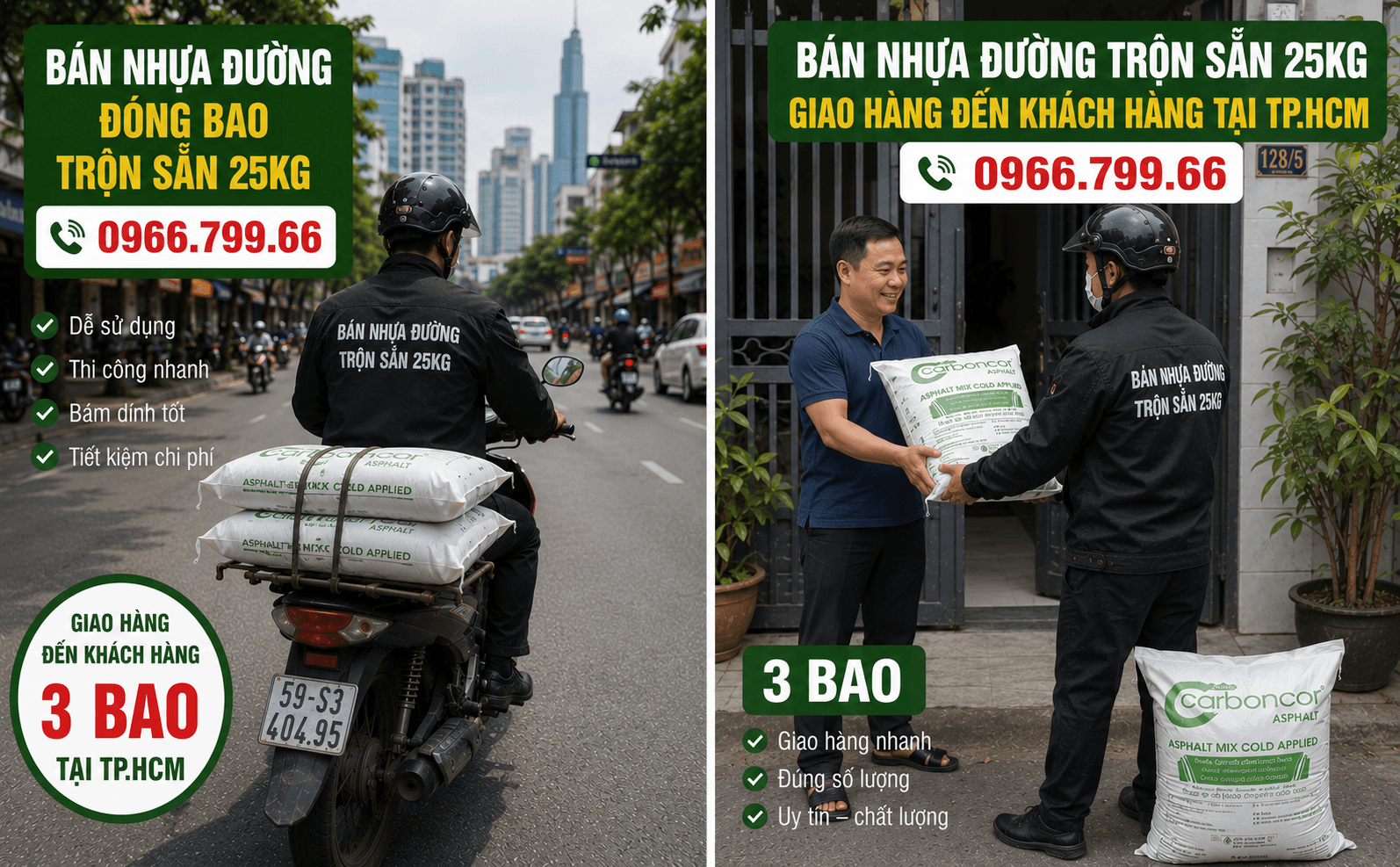 Mua Nhựa Đường Asphalt Đóng Bao Tại Quận Bình Tân