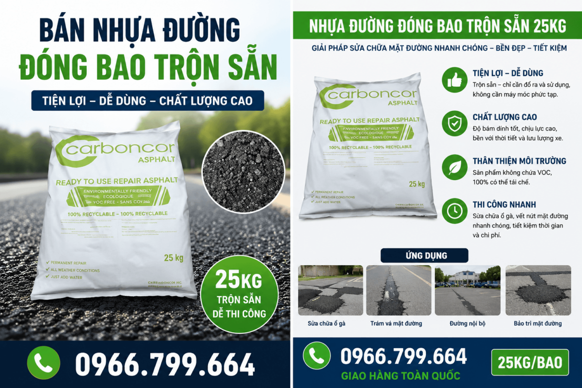 Mua Nhựa Đường Đóng Bao