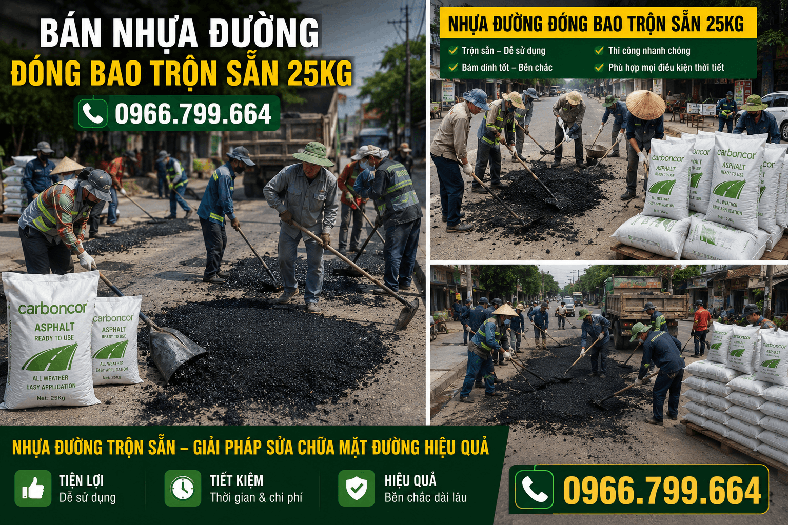 Mua Nhựa Đường Đóng Bao Trộn Sẵn Quận Bình Tân