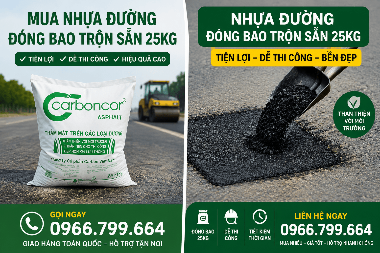 Mua Nhựa Đường Đóng Bao Trộn Sẵn Quận Bình Tân