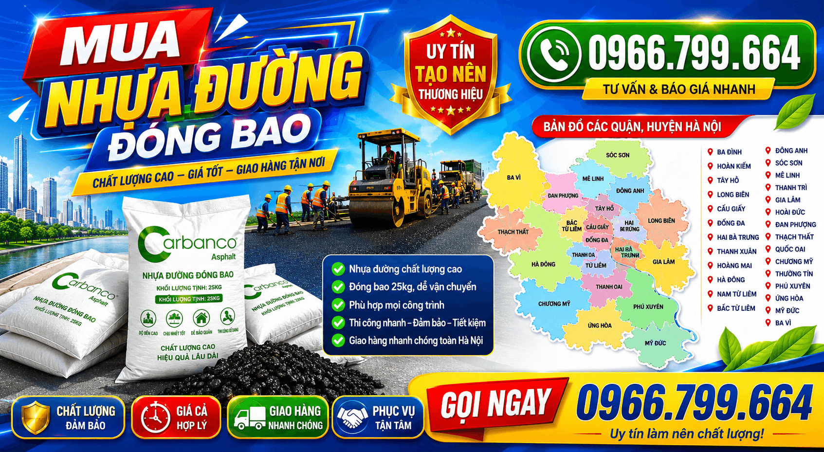 Mua Nhựa Đường Đóng Bao Vá Đường