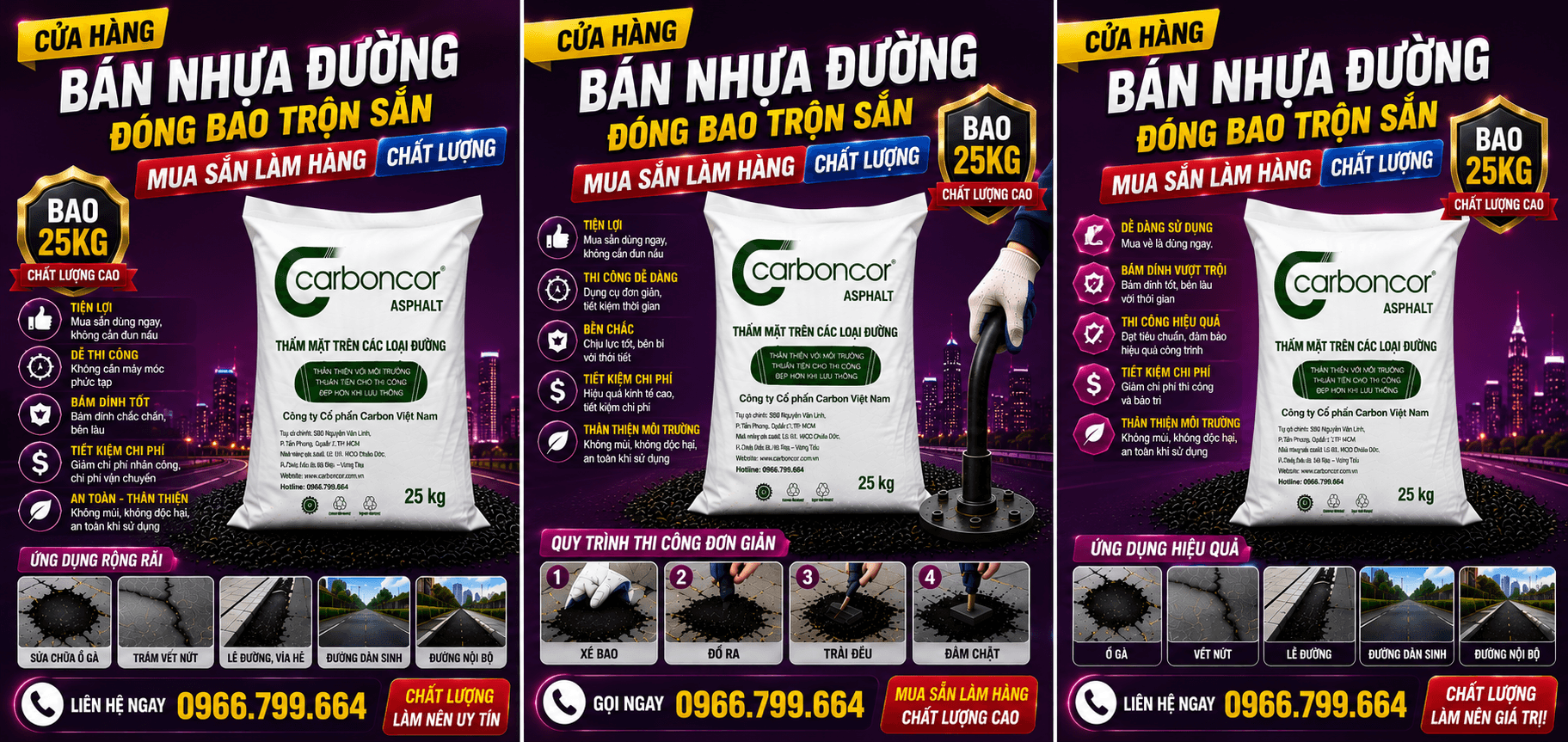 Mua Nhựa Đường Đóng Bao Vá Đường Tại Bình Tân