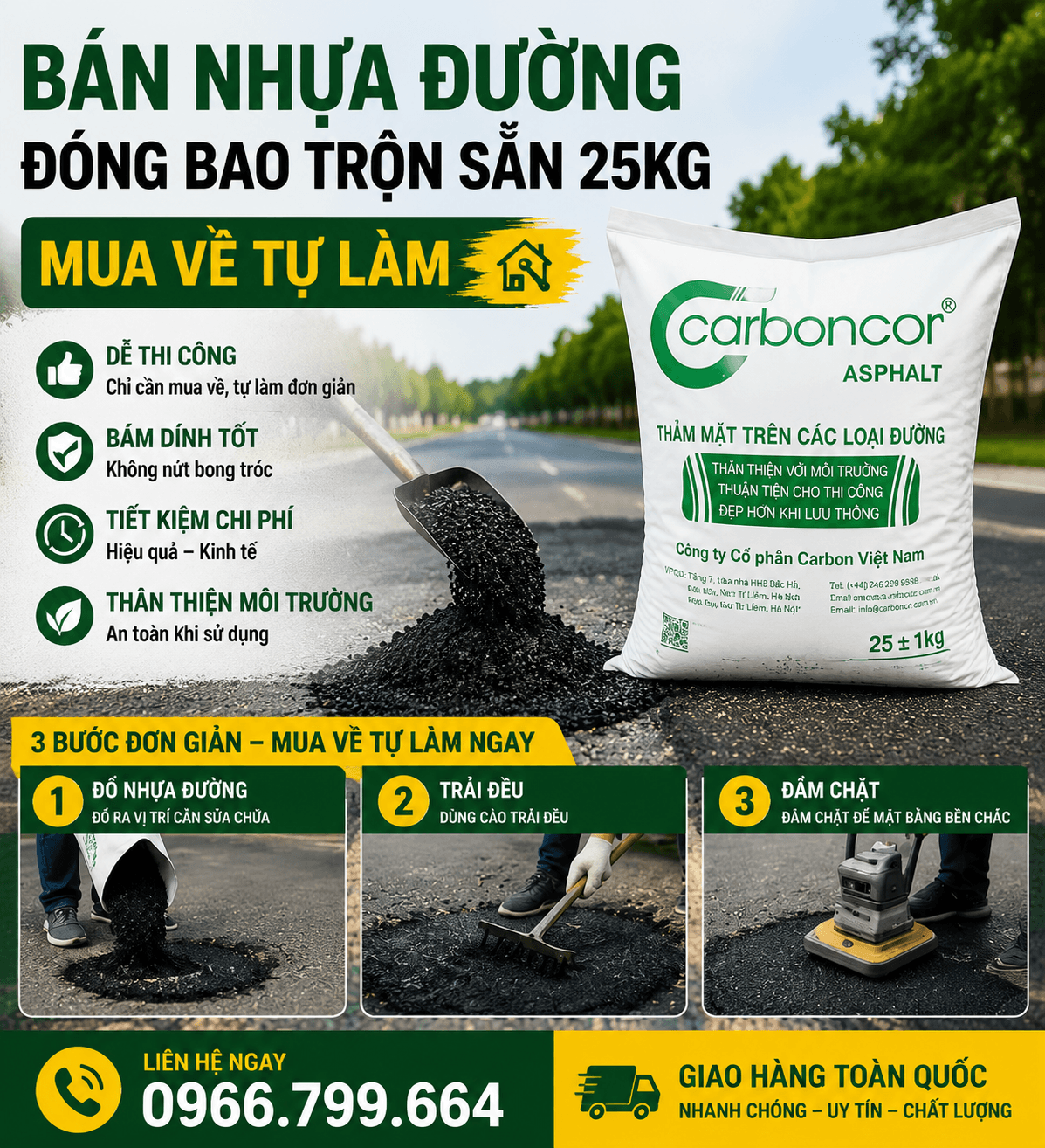 Mua Nhựa Đường Đóng Bao Vá Đường Quận Bình Tân