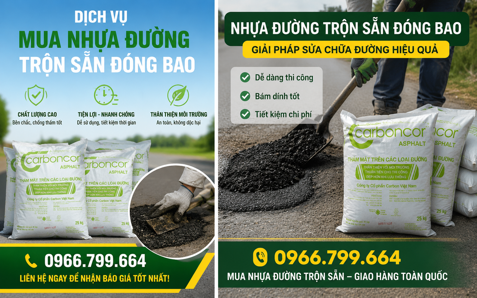 Mua Nhựa Đường Đóng Bao Vá Đường