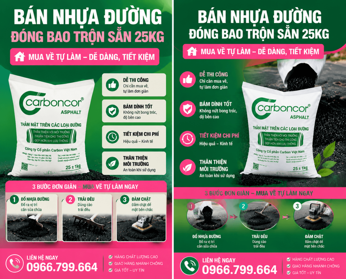 Mua Nhựa Đường Đóng Bao Vá Ổ Gà Quận Tân Phú