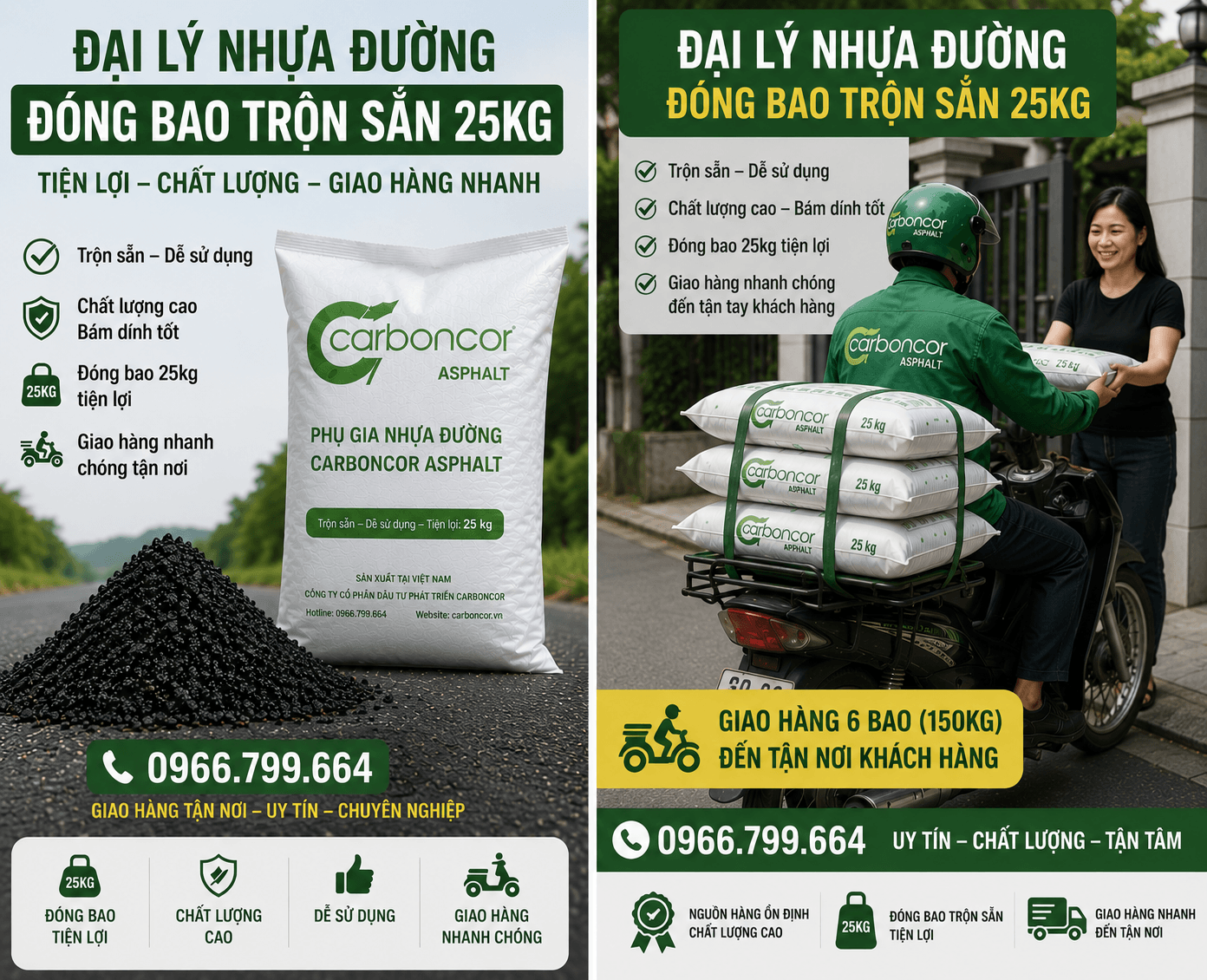 Mua Nhựa Đường Đóng Bao Vá Ổ Gà ở Bình Tân