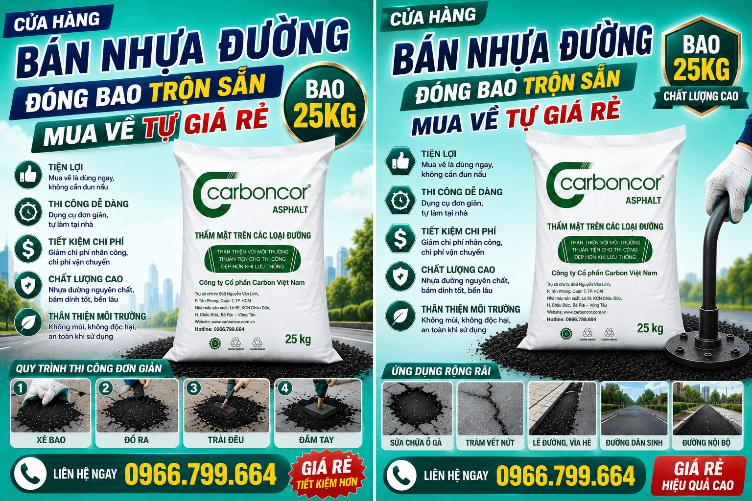 Mua Nhựa Đường Lẻ Đóng Bao Tại Quận Tân Phú